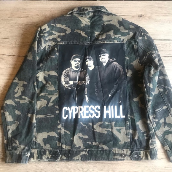 NWT Cotton On Cypress Hill Camo Denim Jacket - Picture 6 of 14